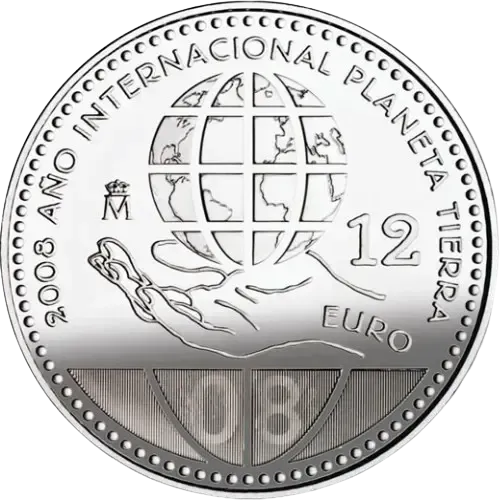 UNC 12 euro España 2008 - Año Internacional del planeta Tierra