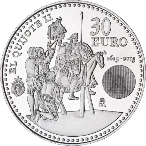 UNC 30 euro España 2015 - IV Centenario de la Segunda Parte de El Quijote
