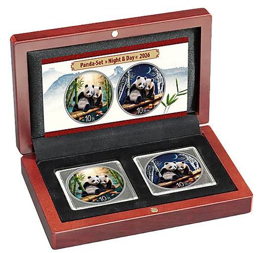 2x1 onza China 2026 - Panda Noche y Dia