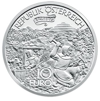 Proof 10 euro Austria 2010 - El Erzberg en Estiria