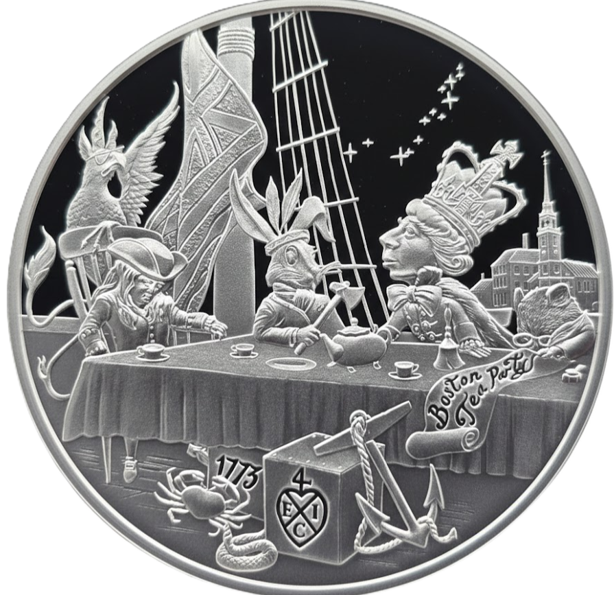 1 onza Niue 2023 - Alice's Tea Party