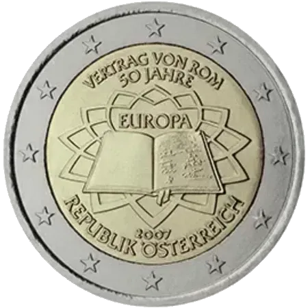 UNC 2 euro Austria 2007 - Tratado de Roma