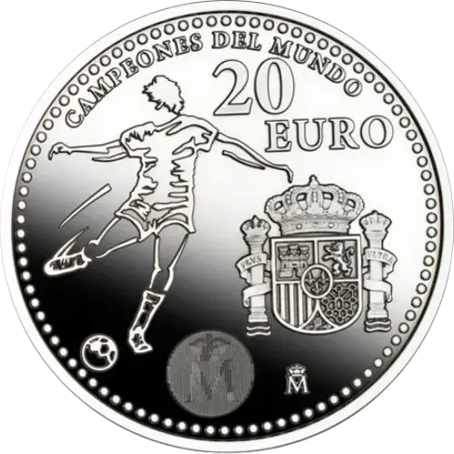 UNC 20 euro España 2010 - Campeones del Mundo UNC 20 euro España 2010 - Campeones del Mundo