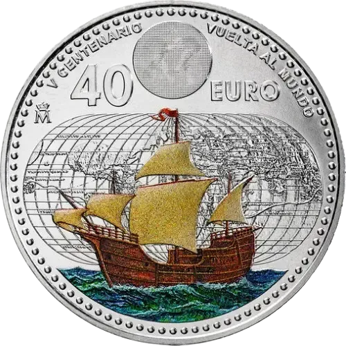 UNC 40 euro España 2022 - V Centenario de la Vuelta al Mundo