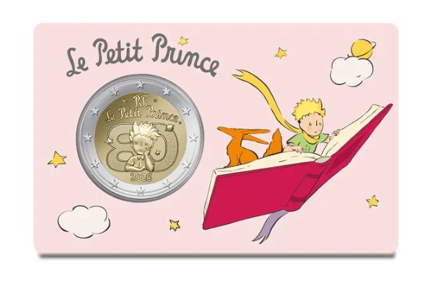 Coincard 2 euro Francia 2026 - El Principito - El Libro