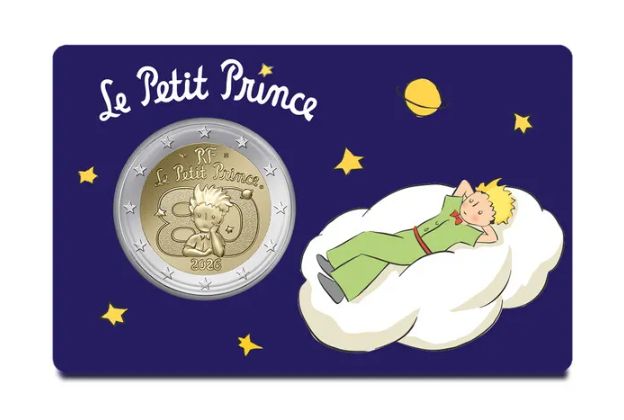 Coincard 2 euro Francia 2026 - El Principito - La Nube