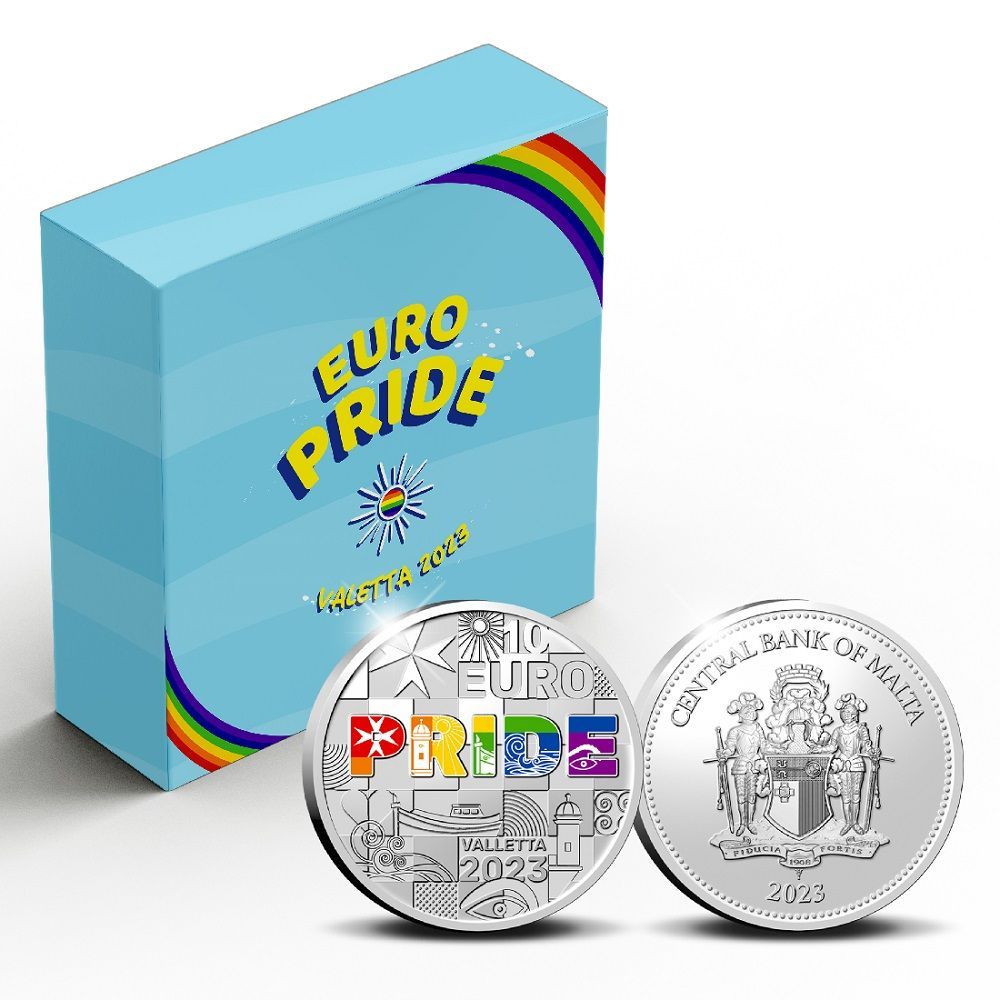 Proof 10 euro Malta 2023 - EuroPride