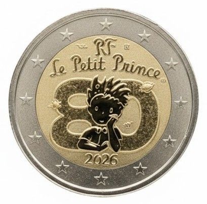 Proof Inverse 2 euro Francia 2026 - El Principito