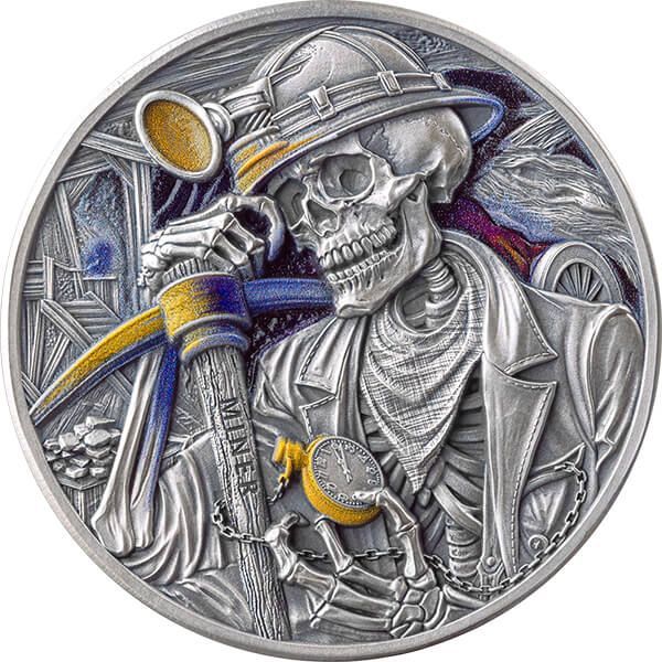 1 onza Ghana 2025 - Memento Mori Minero 1 onza Ghana 2025 - Memento Mori Minero