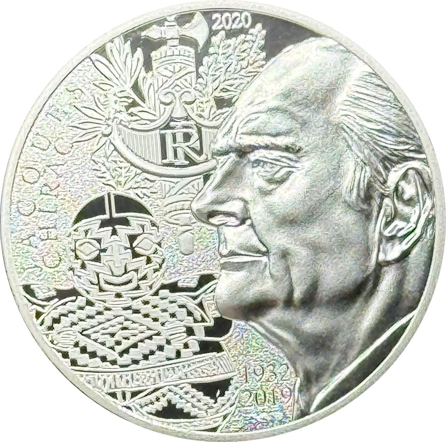 Proof 20 euro Francia 2020 - Jacques Chirac