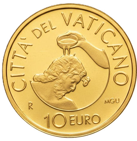 Proof 10 euro Vaticano 2014 - Bautizo