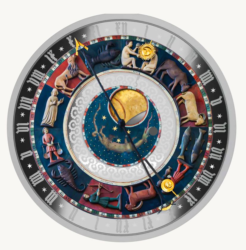 Proof 5 euro Malta 2025 - Reloj de la ciudad de Gdansk