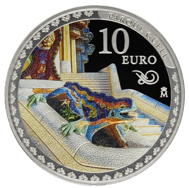 Proof 10 euro España 2026 - Parque Güell Proof 10 euro España 2026 - Parque Güell