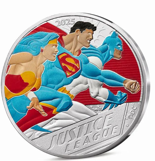 Coincard 50 euro Francia 2025 - Liga de la Justicia Coincard 50 euro Francia 2025 - Liga de la Justicia