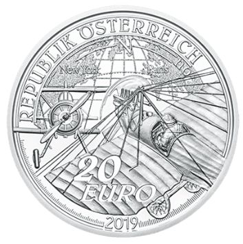 Proof 20 euro Austria 2019 - La era del vuelo propulsado