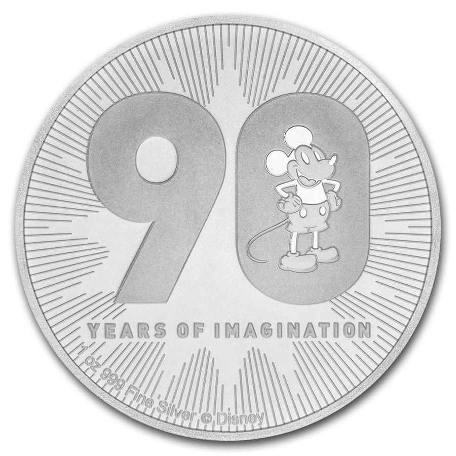 1 onza Niue 2018 - Disney Mickey 90 Aniversario 1 onza Niue 2018 - Disney Mickey 90 Aniversario