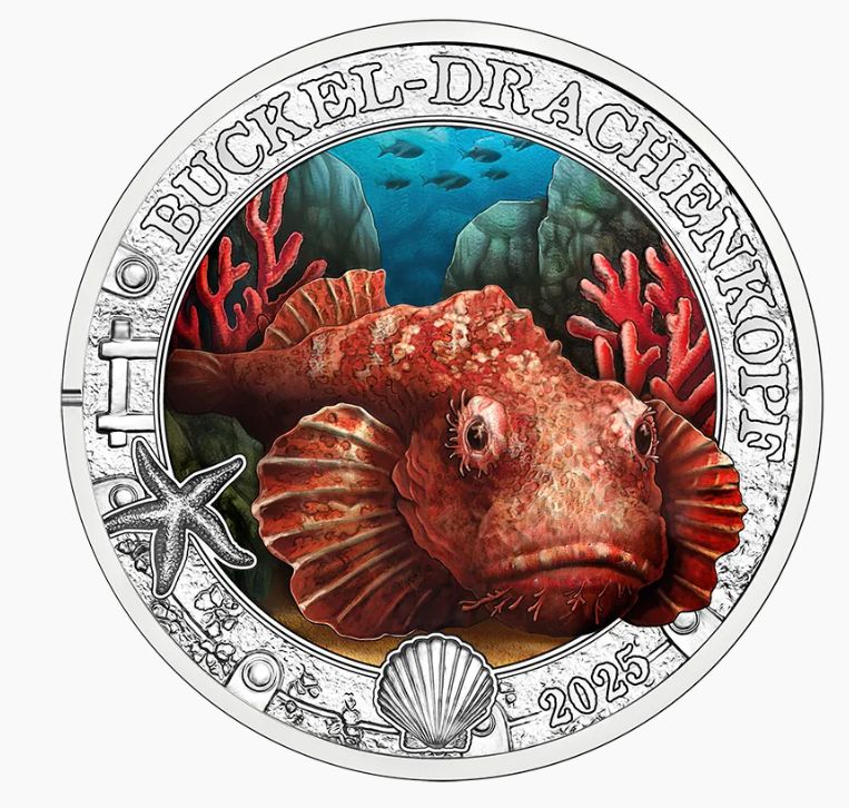 UNC 3 euro Austria 2025 - Pez Escorpion Diablo