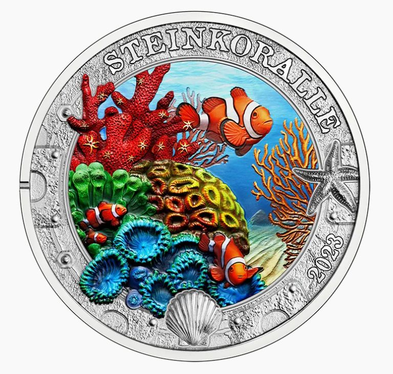 UNC 3 euro Austria 2023 - Coral