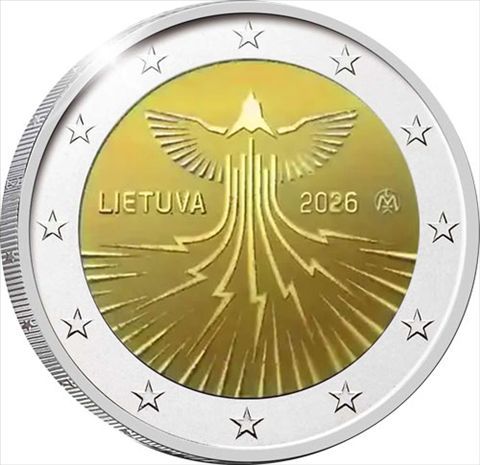 UNC 2 euro Lituania 2026 - Independencia energética