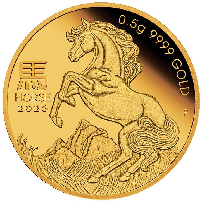 0,5g de oro Australia 2026 - Lunar Series III 0,5g de oro Australia 2026 - Lunar Series III