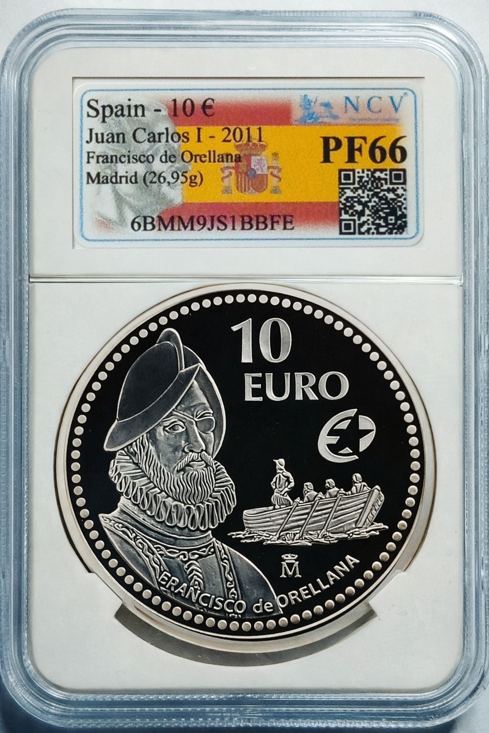 Proof 10 euro España 2011 - Francisco de Orellana Proof 10 euro España 2011 - Francisco de Orellana