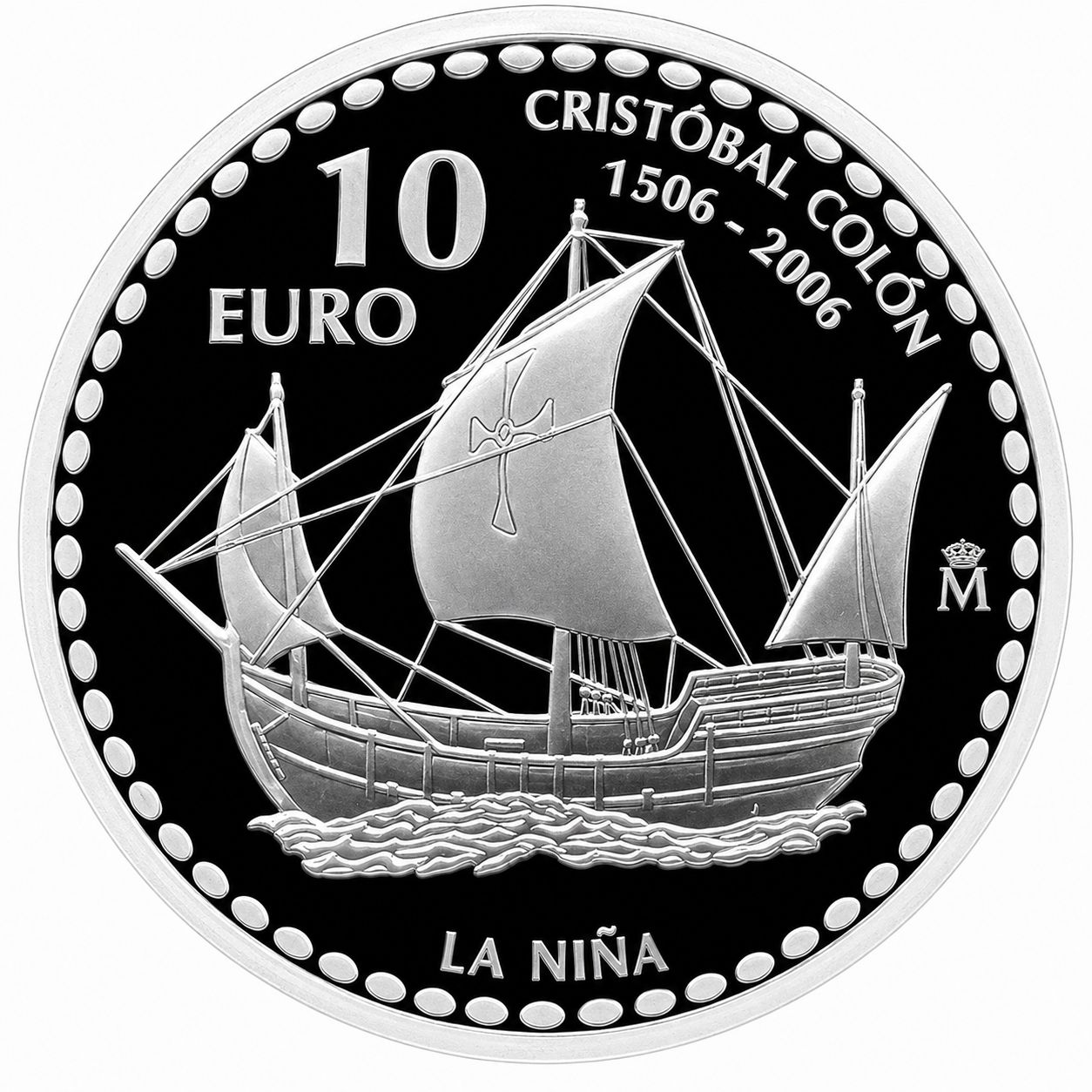 Proof 10 euro España 2006 - Cristóbal Colón: La Niña Proof 10 euro España 2006 - Cristóbal Colón: La Niña