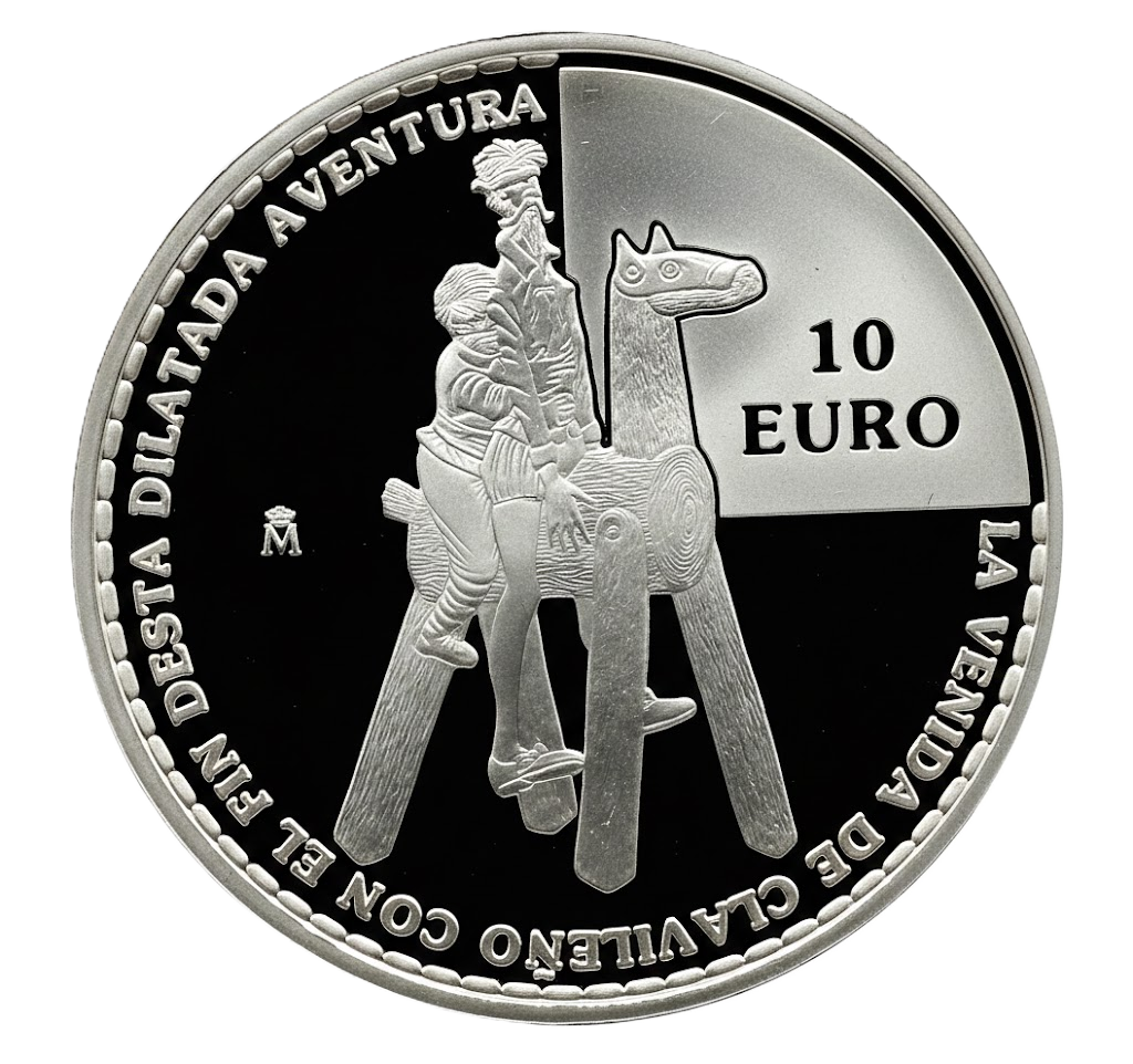 Proof 10 euro España 2005 - El Quijote: La venida de Clavileño