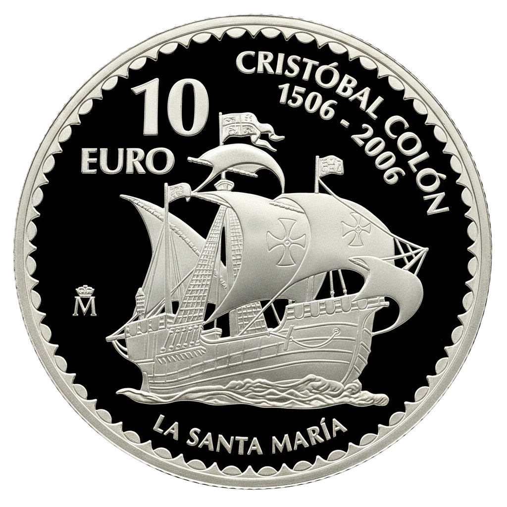 Proof 10 euro España 2006 - Cristóbal Colón: La Santa María Proof 10 euro España 2006 - Cristóbal Colón: La Santa María