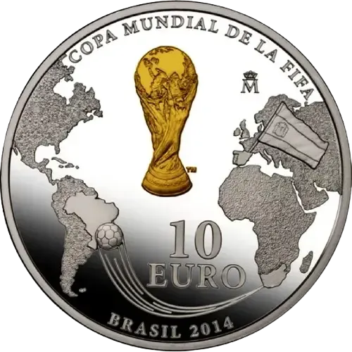 Proof 10 euro España 2012 - Copa Mundial de la FIFA Brasil