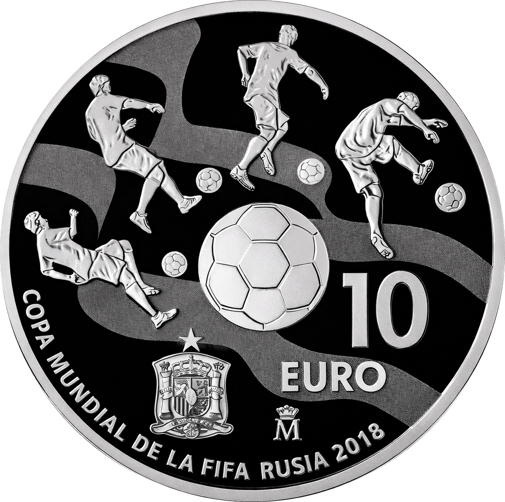 Proof 10 euro España 2017 - Copa Mundial de la FIFA Rusia (En capsula)