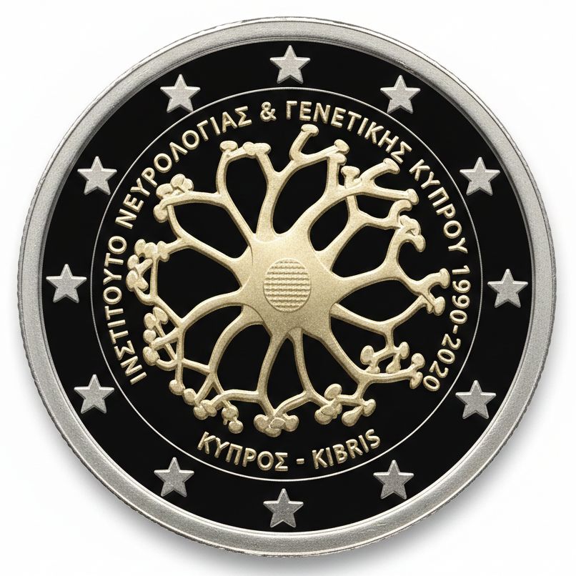 Proof 2 euro Chipre 2020 - Instituto de Neurología y Genética