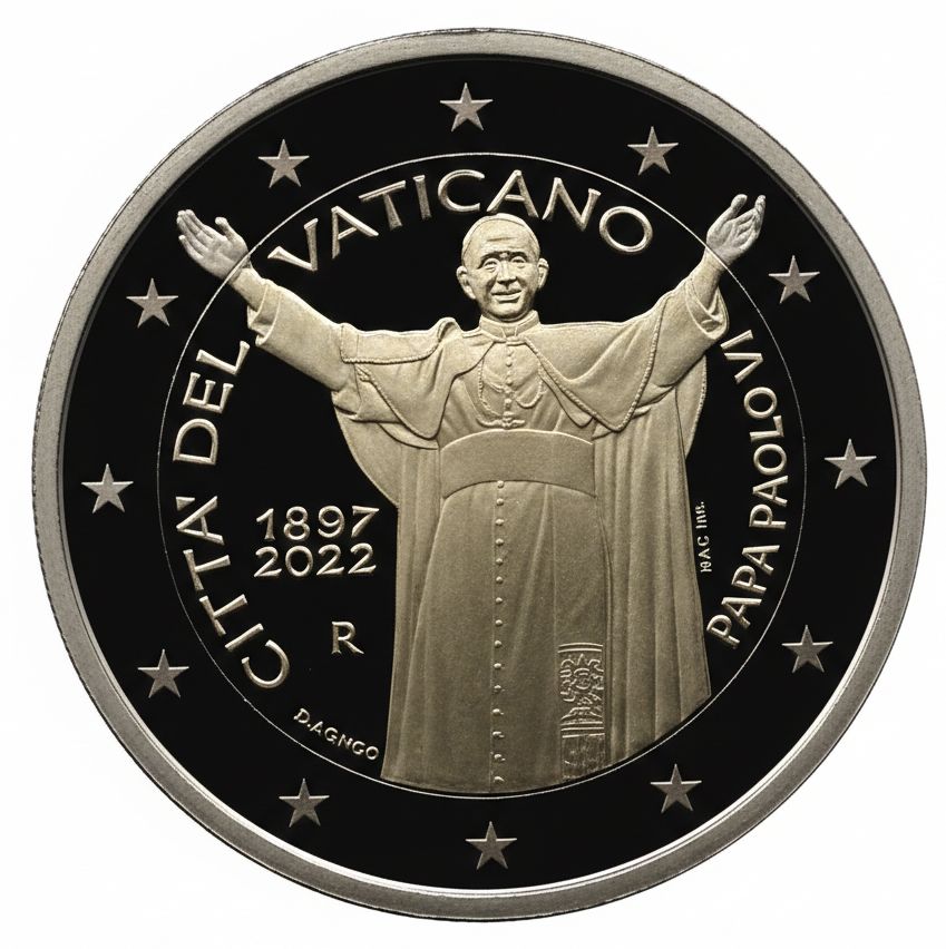 Proof 2 euro Vaticano 2022 - Papa Pablo VI