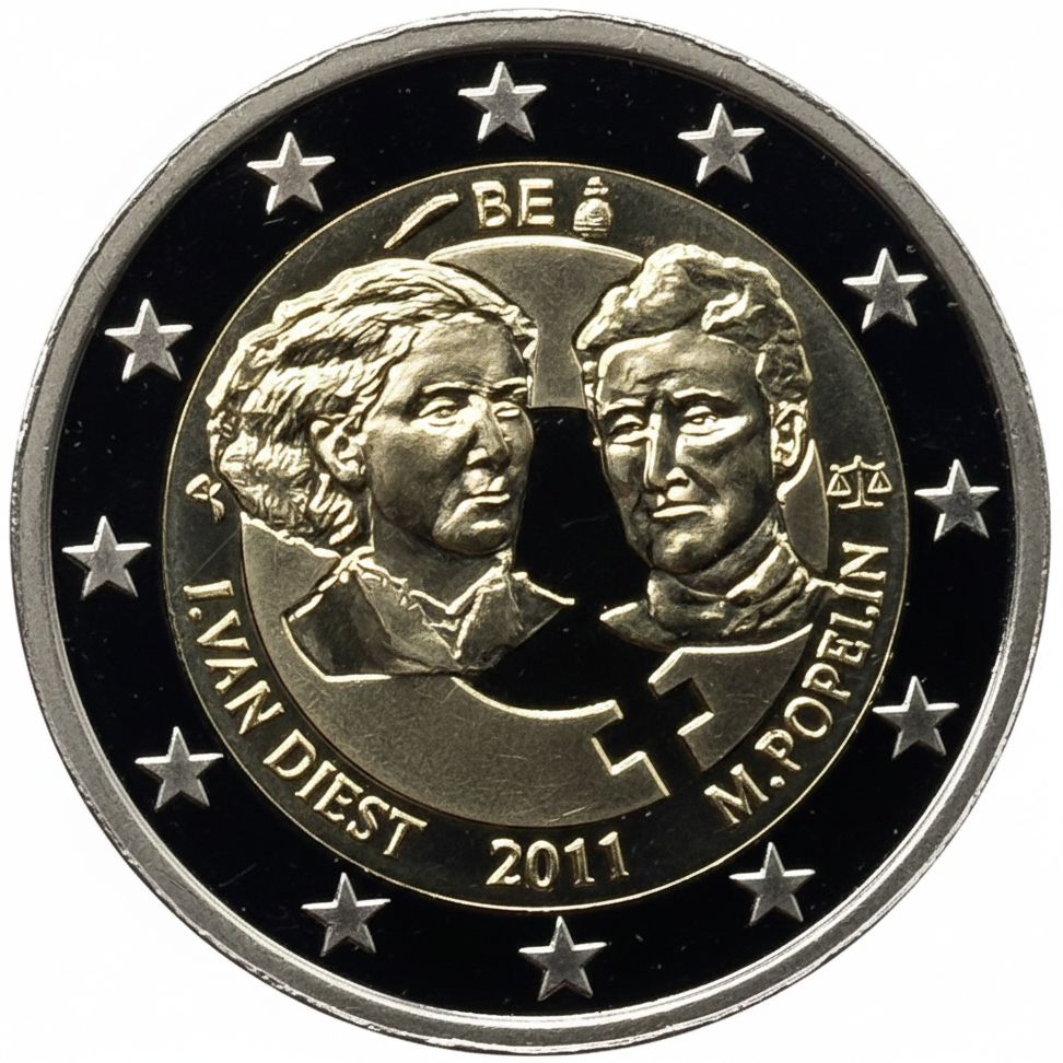 Proof 2 euro Belgica 2011 - Día de la Mujer