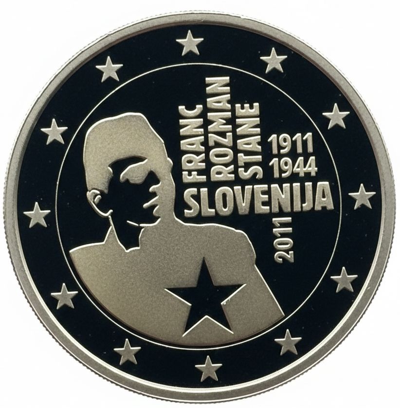 Proof 2 euro Eslovenia 2011 - Franz Rozman "Stane"