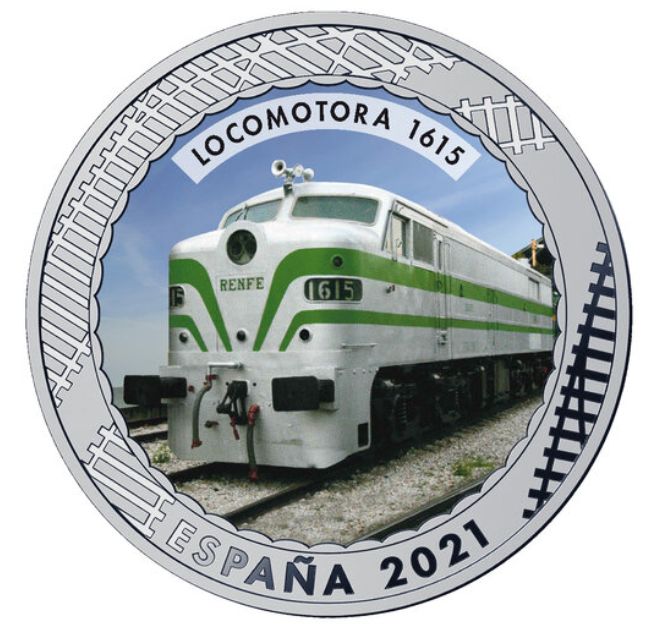 1,5 euro España 2021 - LOCOMOTORA 1615