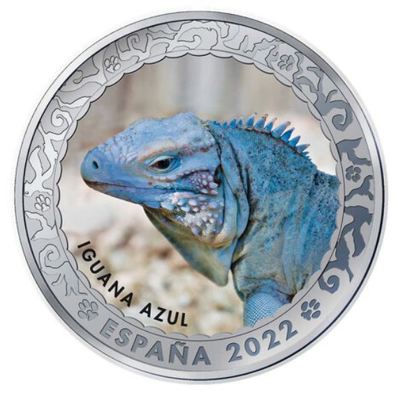 1,5 euro España 2022 - IGUANA AZUL