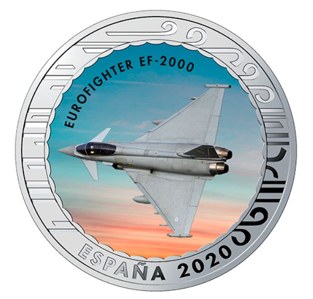 1,5 euro España 2020 - EUROFIGHTER EF-2000 1,5 euro España 2020 - EUROFIGHTER EF-2000