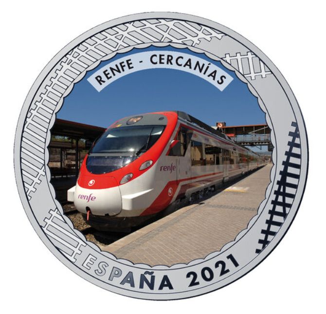 1,5 euro España 2021 - RENFE-CERCANÍAS