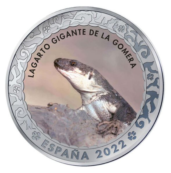 1,5 euro España 2022 - LAGARTO GIGANTE DE GOMERA