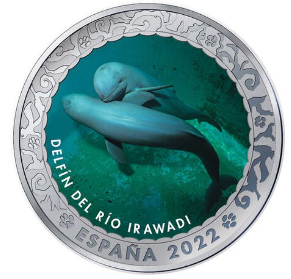 1,5 euro España 2022 - DELFÍN DEL RÍO IRAWADI