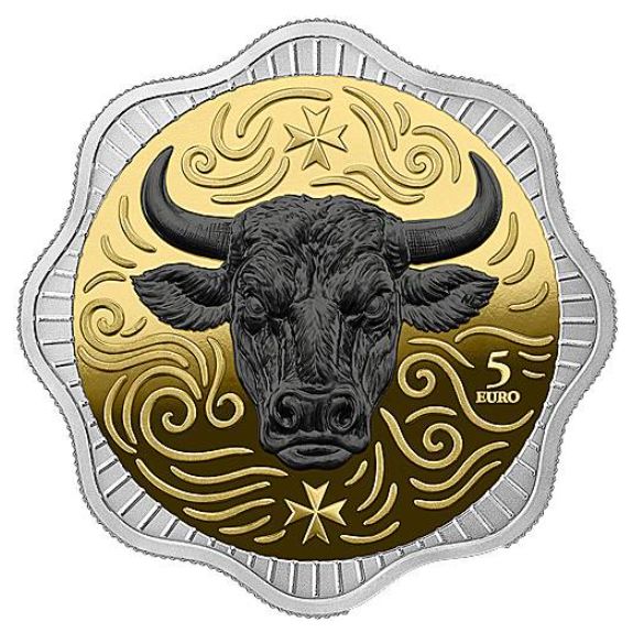 Proof 5 euro Malta 2026 - Buey Maltes