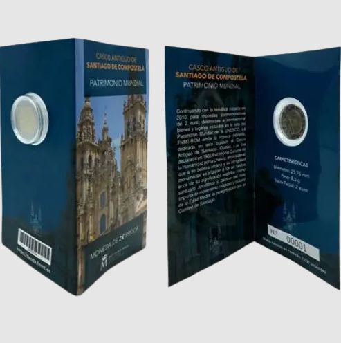 Proof 2 euro España 2018 - Santiago de Compostela