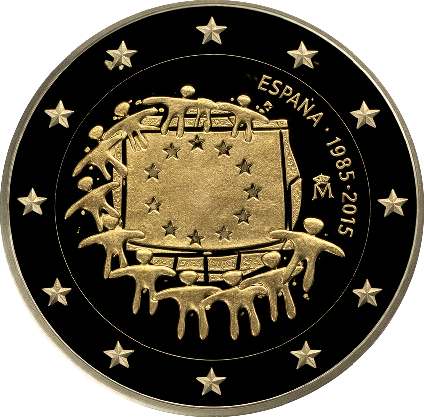 Proof 2 euro España 2015 - Bandera Europea