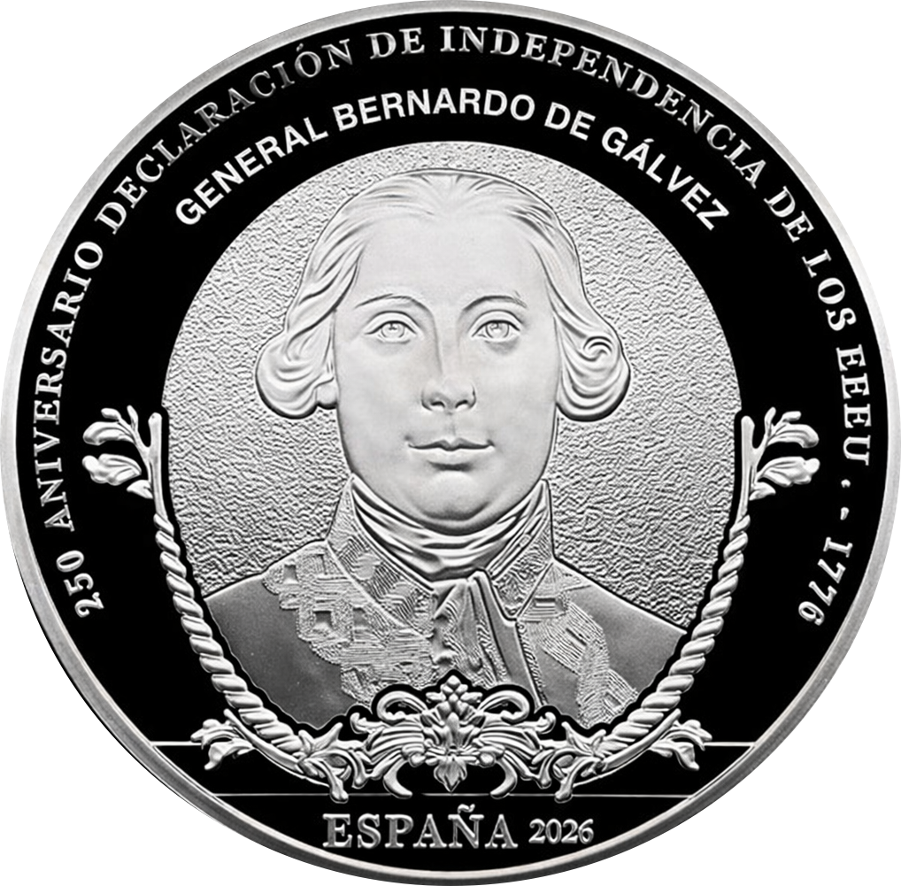 Proof 10 euro España 2026 - Bernardo de Gálvez