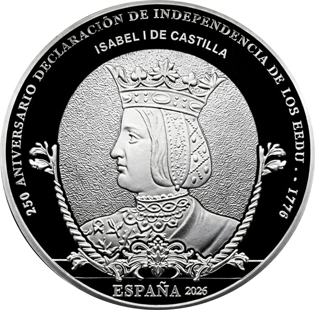 Proof 10 euro España 2026 - Isabel de Castilla