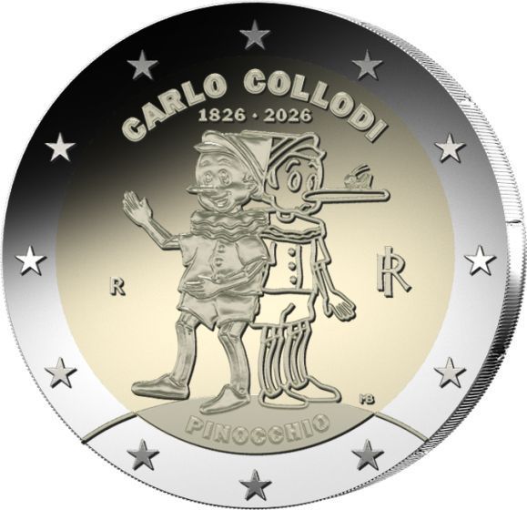 Proof 2 euro Italia 2026 - Pinocho Proof 2 euro Italia 2026 - Pinocho