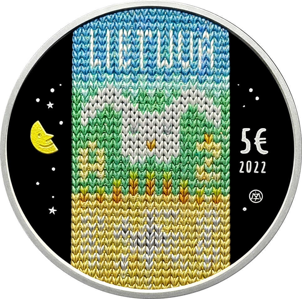 Proof 5 euro Lituania 2022 - Zuikis Puikis