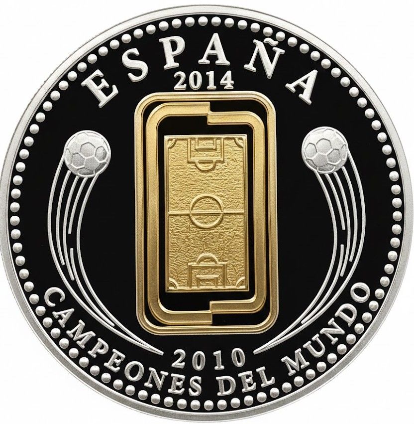 Proof 10 euro España 2014 - Copa Mundial de la FIFA Brasil (En capsula)
