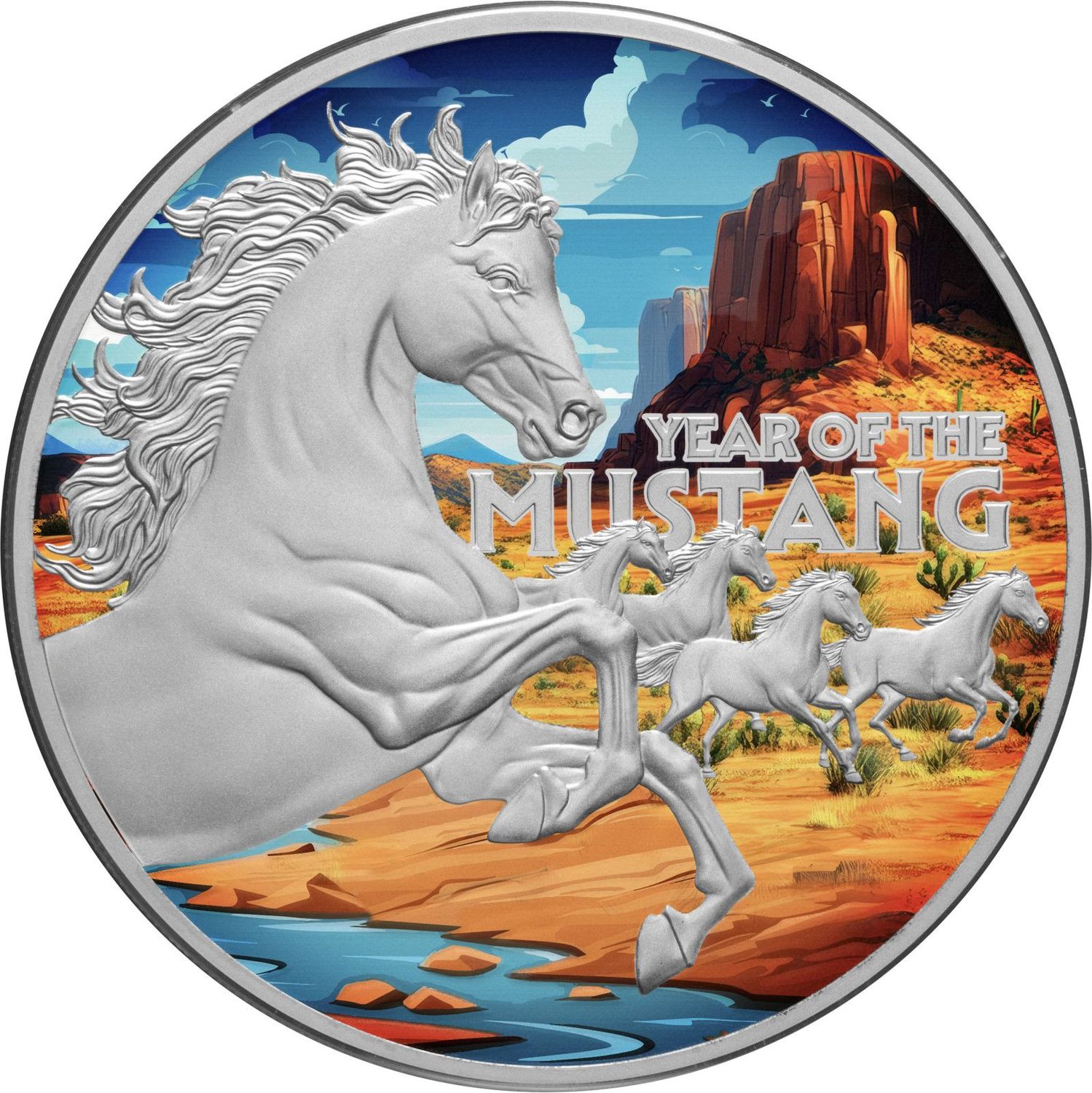 1 onza Niue 2026 - Year of the Mustang