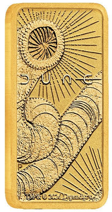 Lingote 1 gramo Tuvalu - Dune